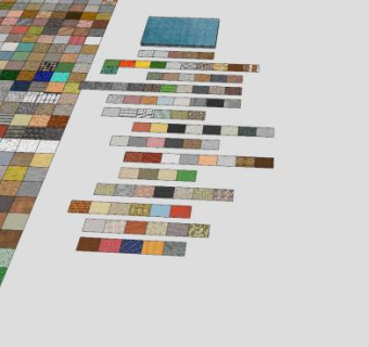 铺装路面景观设计SU模型