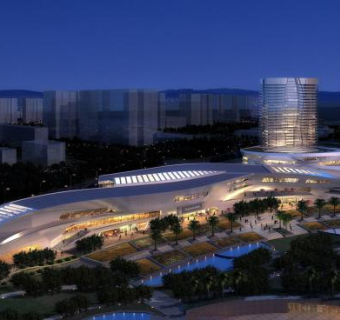 办公区建筑设计规划SU模型下载_sketchup草图大师SKP模型