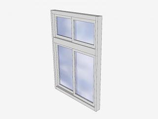 玻璃窗子窗口玻璃窗户的SU模型下载_sketchup草图大师SKP模型