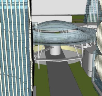 绿地嘉善商业综合体平地水酒店办公高层力夫环球SU模型下载_sketchup草图大师SKP模型