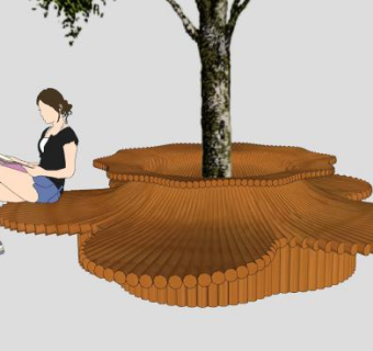 树池SU模型下载_sketchup草图大师SKP模型