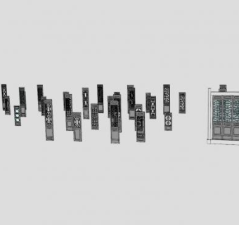 中国古建构件中国古建构件雕花窗SU模型下载_sketchup草图大师SKP模型