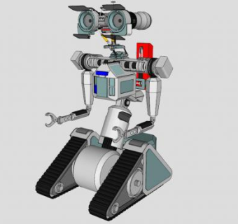 霹雳5号机器人的SKP模型_su模型下载 草图大师模型_SKP模型