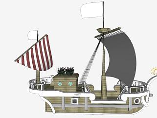 海盗船的SKP模型组件_su模型下载 草图大师模型_SKP模型