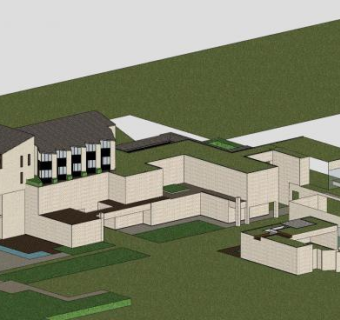 上海金茂崇明凯悦酒店上海骏地SU模型下载_sketchup草图大师SKP模型