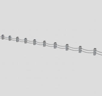 护坡驳岸铁艺栏杆SU模型下载_sketchup草图大师SKP模型
