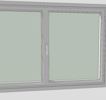 玻璃窗户窗口SU模型下载_sketchup草图大师SKP模型