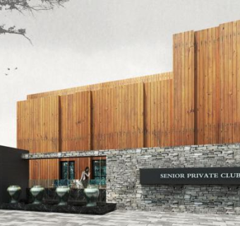 娱乐会所商业建筑SU模型下载_sketchup草图大师SKP模型