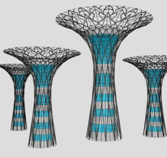 太阳能超级树SU模型下载_sketchup草图大师SKP模型
