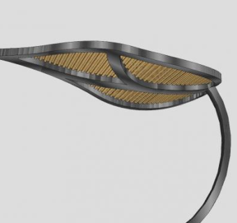 叶子形状廊架SU模型下载_sketchup草图大师SKP模型