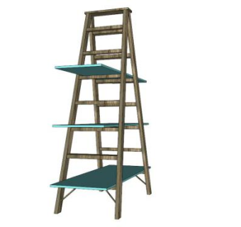 三角梯子的SKP模型素材_su模型下载 草图大师模型_SKP模型