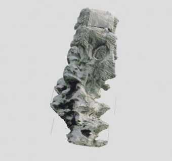 太湖石园林景观SU模型下载_sketchup草图大师SKP模型