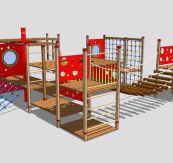 儿童游乐设施儿童游乐设备SU模型下载_sketchup草图大师SKP模型