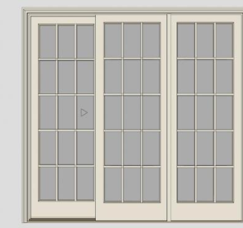 玻璃推拉门边框大门SU模型下载_sketchup草图大师SKP模型