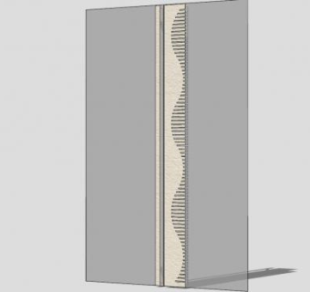 现代室内双开门卧室门大门SU模型下载_sketchup草图大师SKP模型