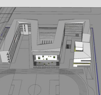 30班小学投标教育学校SU模型下载_sketchup草图大师SKP模型