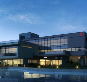 产业园孵化研究楼产业园售楼处建筑SU模型下载_sketchup草图大师SKP模型