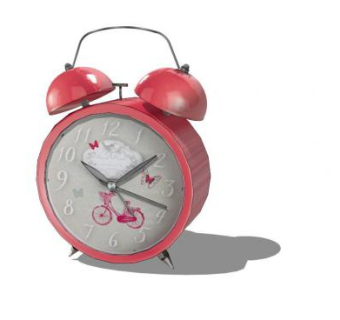 红色闹钟的SKP模型_su模型下载 草图大师模型_SKP模型