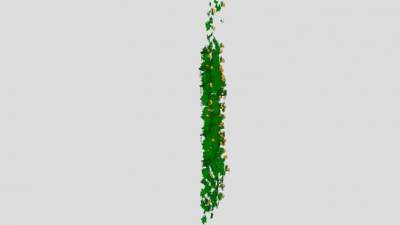 绿色爬藤植物爬山虎植物SU模型下载_sketchup草图大师SKP模型