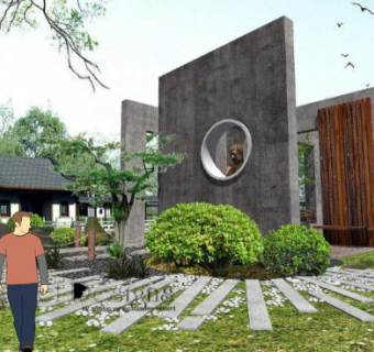 庭院景观建筑SU模型