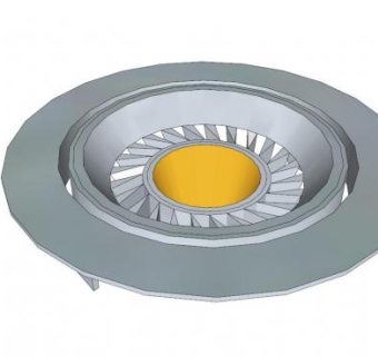 7七款LED筒灯SU模型下载_sketchup草图大师SKP模型