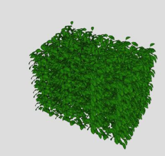 绿篱植物围墙绿化植物SU模型下载_sketchup草图大师SKP模型