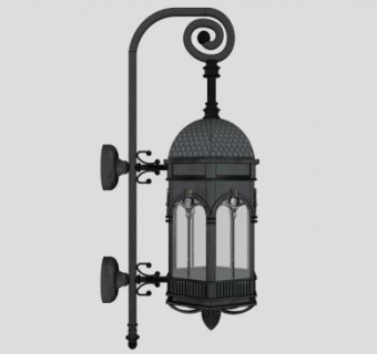 欧式风格壁灯照明灯SU模型下载_sketchup草图大师SKP模型