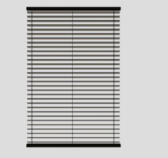 中式百叶窗窗帘SU模型下载_sketchup草图大师SKP模型