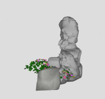 石头景观石SU模型下载_sketchup草图大师SKP模型