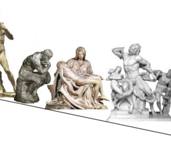 西方有名的文人雕塑SU模型下载_sketchup草图大师SKP模型