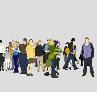 三维人物模型大全人物合集SU模型下载_sketchup草图大师SKP模型