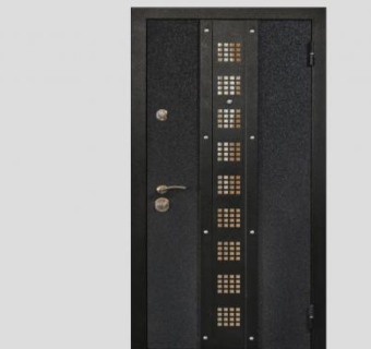 金属门安全防盗门SU模型下载_sketchup草图大师SKP模型