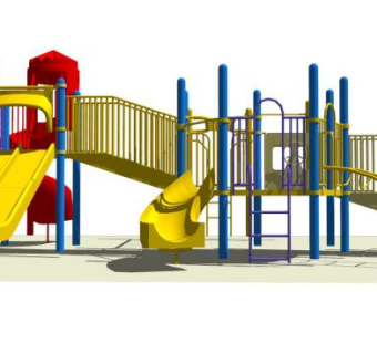 儿童游乐设备活动设施SU模型下载_sketchup草图大师SKP模型
