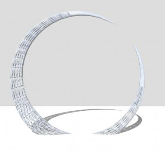 雕塑创意景观SU模型下载_sketchup草图大师SKP模型