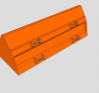 铲车铲斗的SU组件模型_su模型下载 草图大师模型_SKP模型