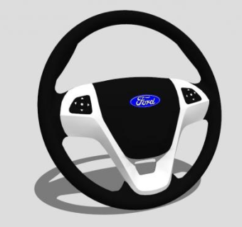 福特汽车的方向盘SU模型组件_su模型下载 草图大师模型_SKP模型