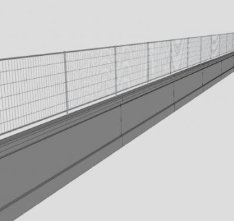 高速公路铁丝网SU模型下载_sketchup草图大师SKP模型