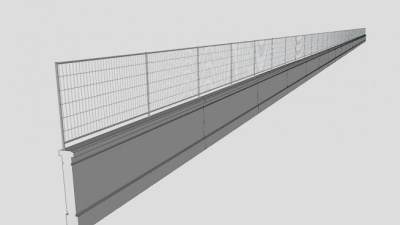 高速公路铁丝网SU模型下载_sketchup草图大师SKP模型