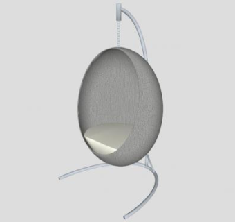 单人吊椅沙发椅SU模型下载_sketchup草图大师SKP模型