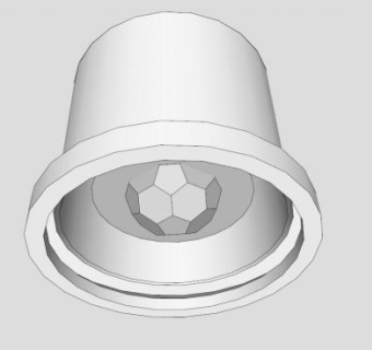 客厅装饰灯具射灯SU模型下载_sketchup草图大师SKP模型