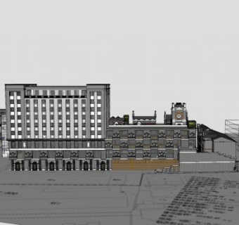 徐州老街坊酒店海派SU模型下载_sketchup草图大师SKP模型