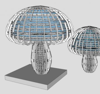 小品雕塑SU模型下载_sketchup草图大师SKP模型