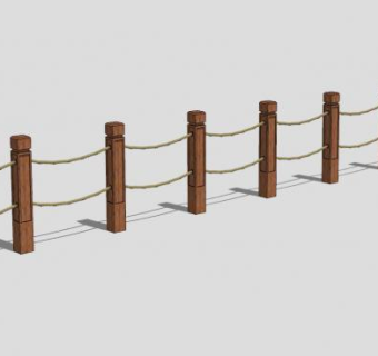 栏杆、围墙SU模型下载_sketchup草图大师SKP模型