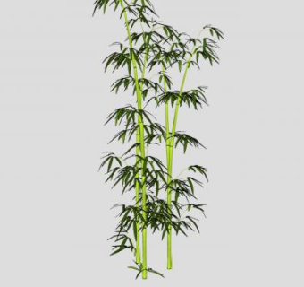 古建元素竹子SU模型下载_sketchup草图大师SKP模型