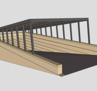 停车场入口SU模型下载_sketchup草图大师SKP模型