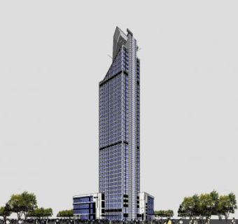 厦门威斯汀酒店SU模型下载_sketchup草图大师SKP模型