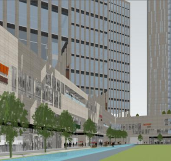 龙湖简约朴素感的办公公寓项目SU模型下载_sketchup草图大师SKP模型