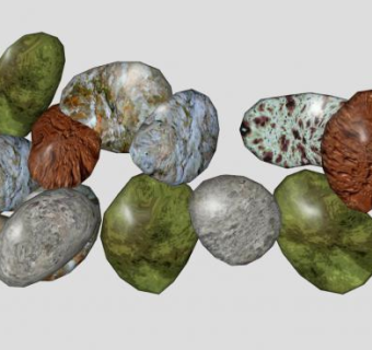 景观石头景观石SU模型下载_sketchup草图大师SKP模型