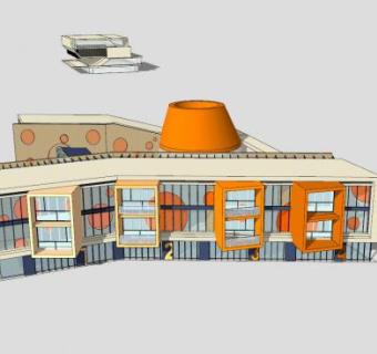 幼儿园建筑全套SU模型