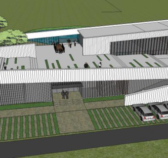 广营建筑会所SU模型下载_sketchup草图大师SKP模型